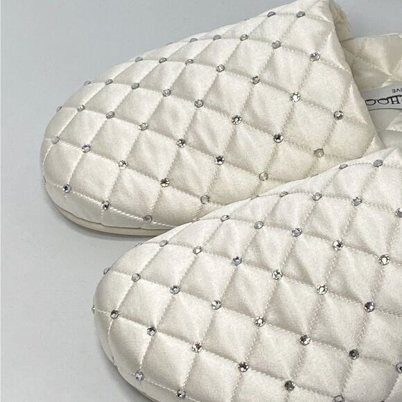 Jimmy Choo Crystal Embellished Satin Slippers size 39 - Picture 4 of 11